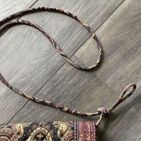 Vera Bradley Designs Colette Wallet Paisley Detachable Strap Retired Vintage - Picture 6 of 11
